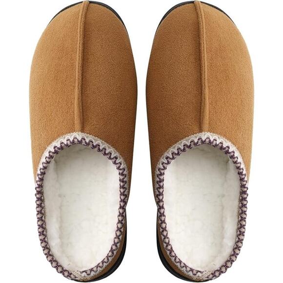 Oyioyiyo Shoes - Slippers Women Indoor Outdoor Anti-Slip Fluffy Slippers Memory Foam Rubber Sole